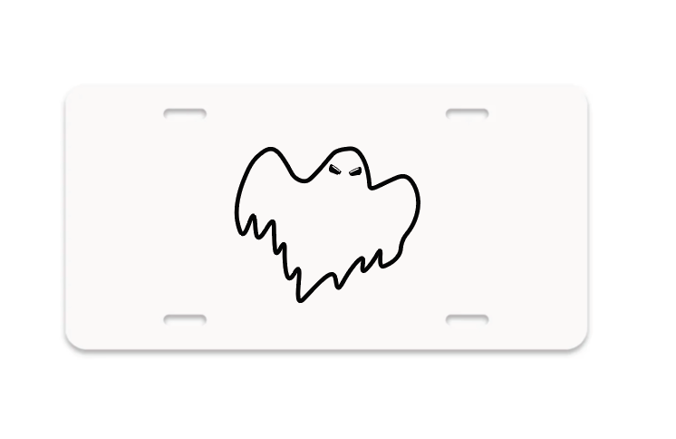 Flying Ghost Plate - White image