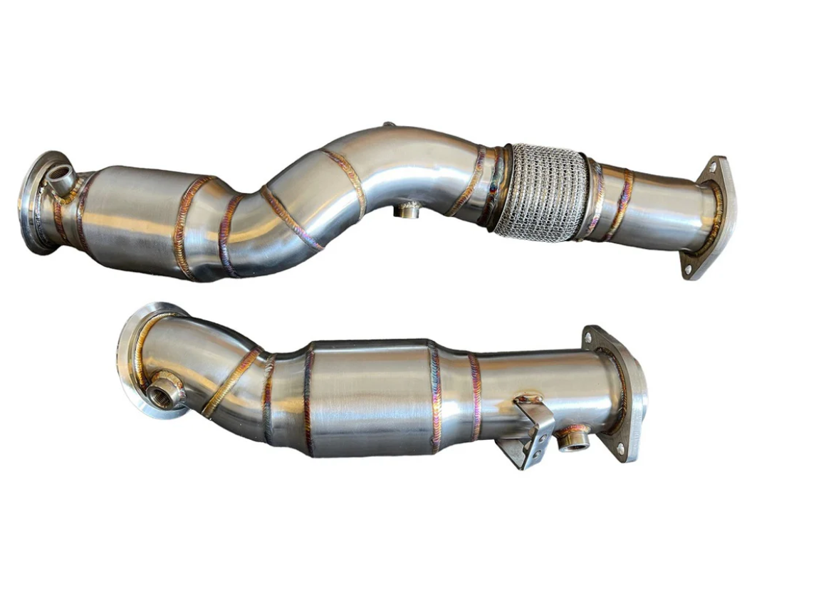 MAD BMW S58 Catted Downpipes M2 M3 M4 G87 G80 G82 G83 W/ Flex Section