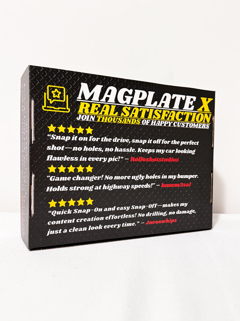 MagPlate X - Magnetic Front License Plate Mount
