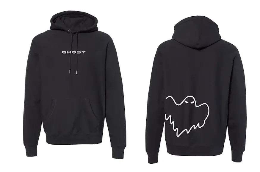 Flying Ghost Embroidered Hoodie image 1