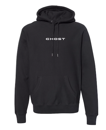 Flying Ghost Embroidered Hoodie image 0