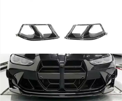Carbon Fiber Front Bumper Air Duct Trims for BMW G80/G82 M3/M4 (2021+)