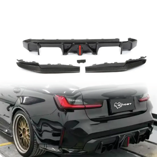 Carbon Fiber Rear Diffuser with Side Extensions – BMW G80 M3 / G82 M4 (2021+)