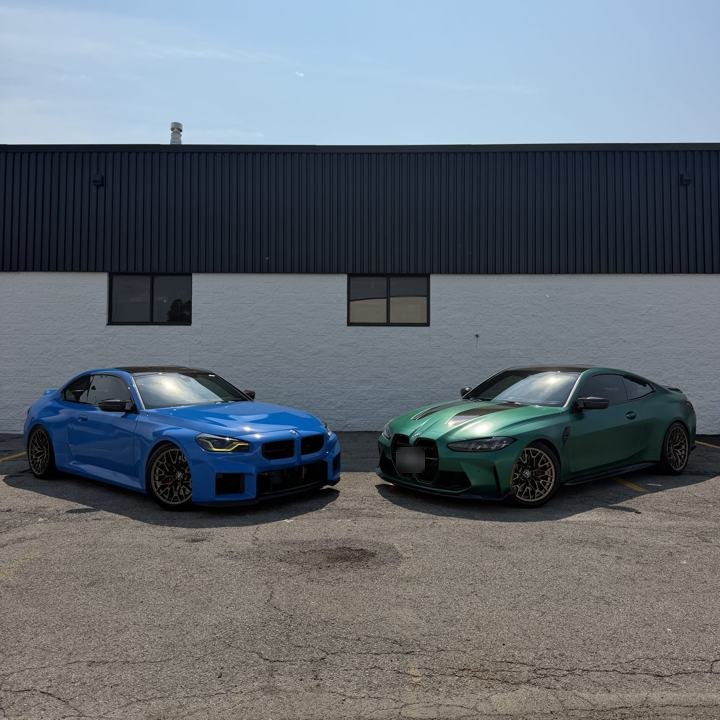 BMW M2: Full Wrap, Lowering Springs, BMW M4: Matte PPF, Lowering Springs, Spacers