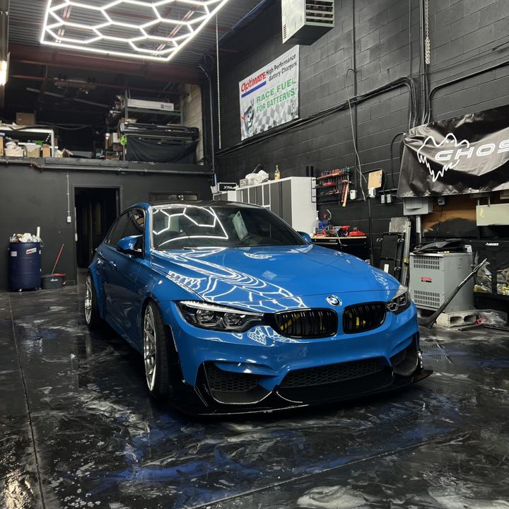 BMW M4: Full Wrap, Yellow Vinyl Accents