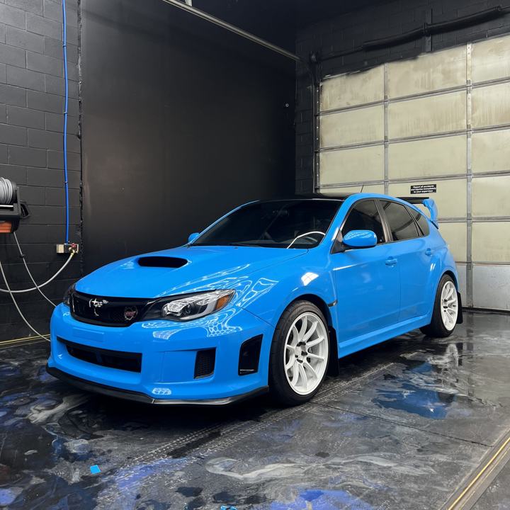 Subaru WRX STI: Full Light Blue Vinyl Wrap