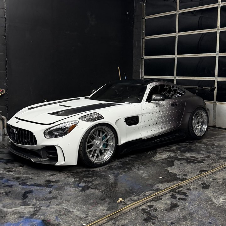 AMG GT S GT3 Widebody Kit: Full Custom Print Vinyl Wrap